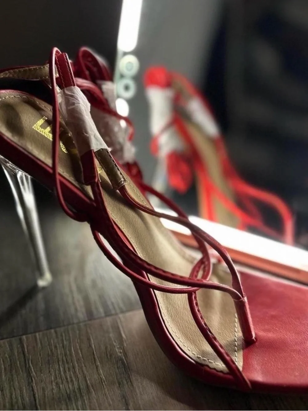 Wrap-Around Stiletto Sandals
